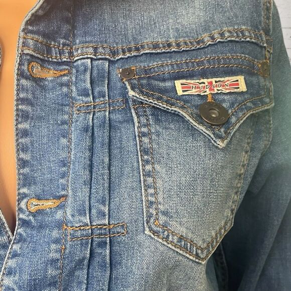 Hudson Jeans Classic Blue Denim Jacket - Picture 6 of 8
